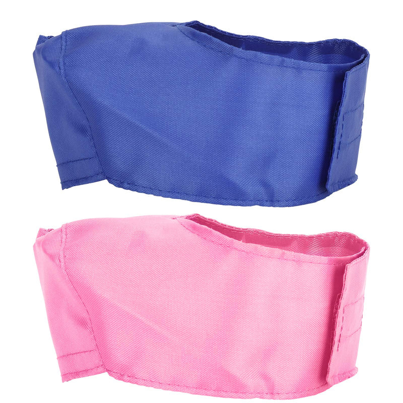 Sonew Cat Muzzle Cover 'A Breathable Nylon Pet Face Cover for Bathing and Grooming Supplies in Blue and Blue (S) Blue+Pink S