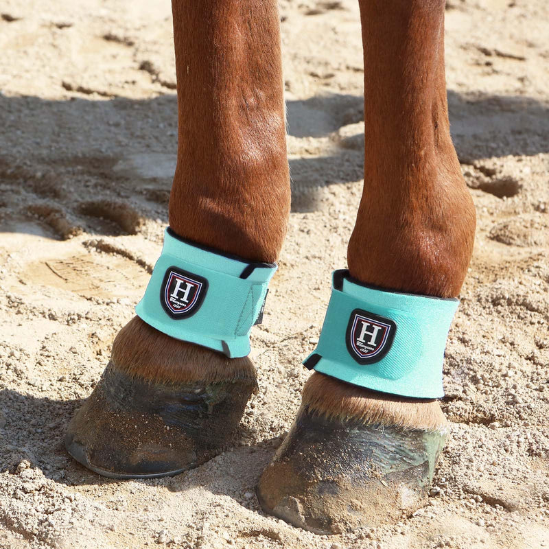 Harrison Howard Durable Shock-Absorbent Breathable Impact Protection Pastern Wraps for Horse Sold in Pairs Summer Mint Turquoise - PawsPlanet Australia