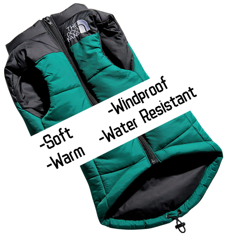 ChoChoCho Puffer Vest - Stylish Dog Jacket, Warm Coats for Cold Weather, Snow & Winter (Green, S) S (Chest: 15.7'' / Suggest: 2-5 lbs) Vest-Green
