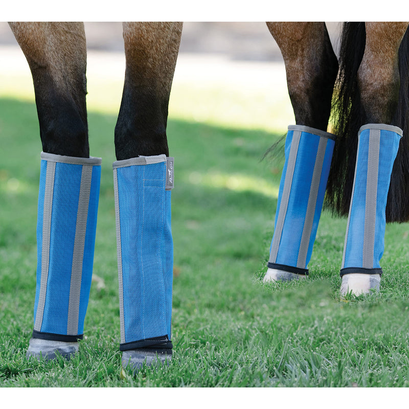 Professional's Choice Deluxe Fly Boots | Breathable Mesh | 4 Pack Medium Pacific Blue - PawsPlanet Australia