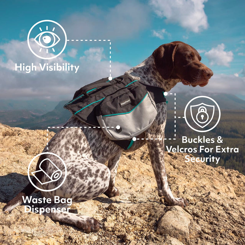 Adventure Backpack - Teal - L - PawsPlanet Australia