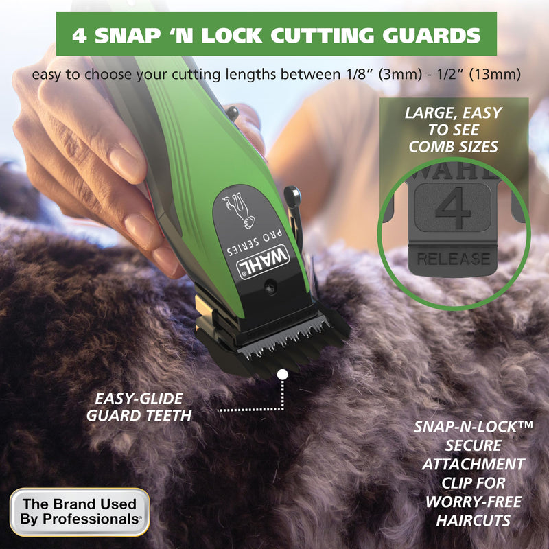 Wahl Pro Series Lithium Ion Cordless Dog Grooming Kit – Rechargeable, Heavy-Duty Dog Clippers for Thick Coats – Model 3025854 - PawsPlanet Australia