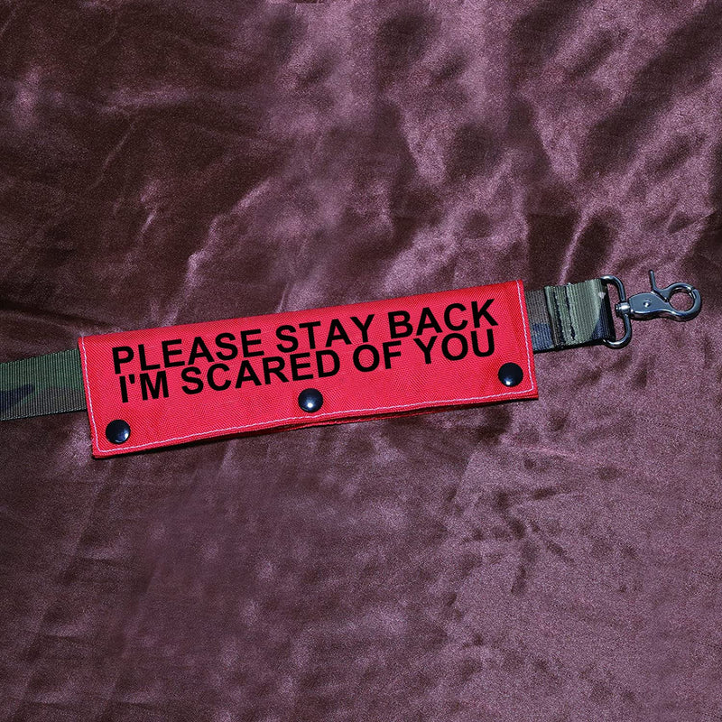 Funny Dog Leash Sleeve Please Stay Back I'm Scared of You Dog Leash Wrap Sleeve Pet Birthday Gift (I'm Scared of You-Sleeve) I'm Scared Of You-Sleeve - PawsPlanet Australia