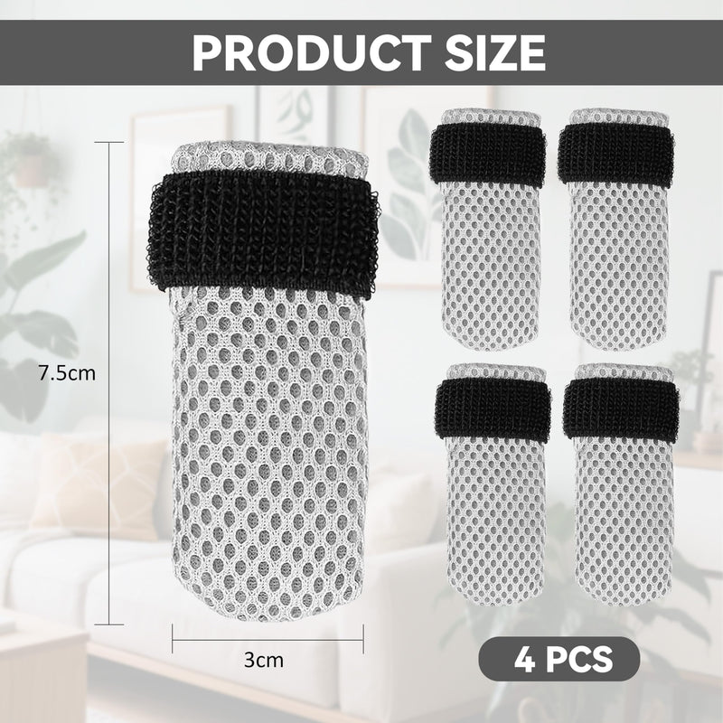 Cat Booties Anti Scratch Mittens,4 PCS cat Claw Covers,Mesh Breathable Cat Shoes,Adjustable Cats Anti Scratch Gloves,Suitable for Cats When Bathing and Nail Trimming S - PawsPlanet Australia