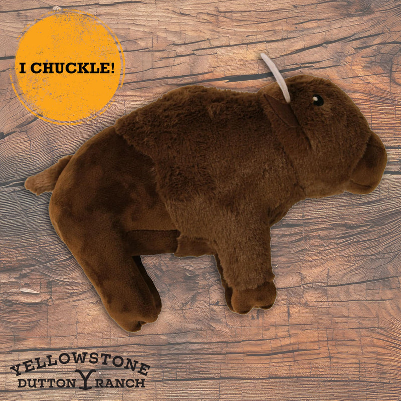 design LAB, Inc. Yellowstone Official Merchandise | Dog Toy and Western Accessories Bandana Set | Plush Stuffed Animal Bison & Yellowstone Bandanas - PawsPlanet Australia