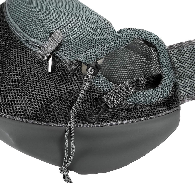 Dog Sling Carrier Hand-Free Puppy Carrier Purse Breathable Mesh Pet Chest Bag Adjustable Outing Pet Travel Sling Bag for Small Dogs Cats Rabbits(Under 10 lbs) Black - PawsPlanet Australia