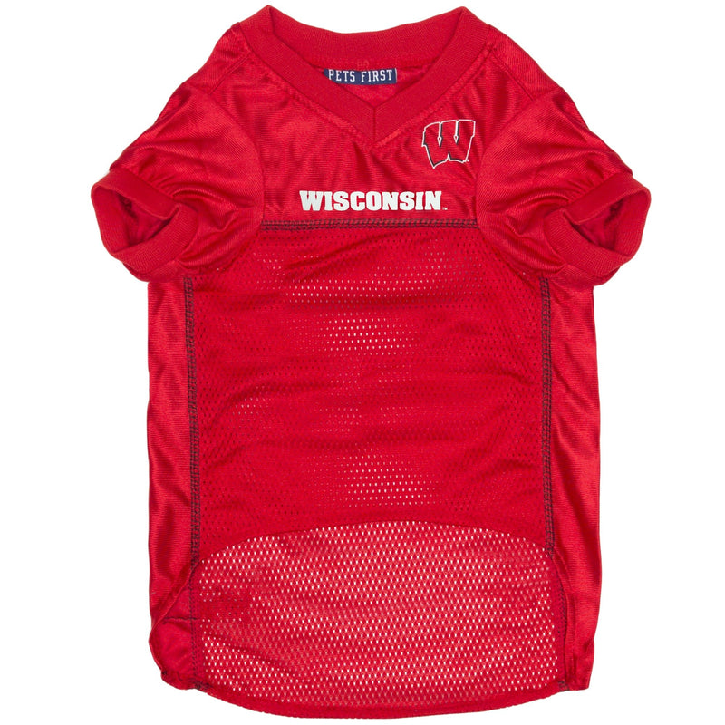 Pets First NCAA College Wisconsin Badgers Mesh Jersey for DOGS & CATS, X-Large. Licensed Dog Jersey with your Favorite Football/Basketball College Team - PawsPlanet Australia