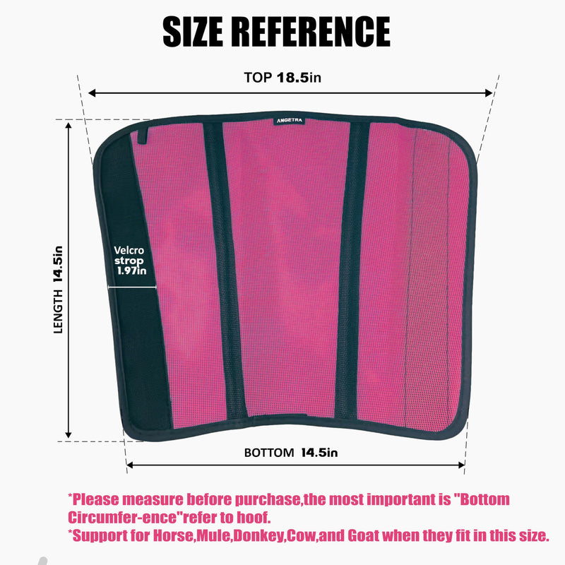 Mesh Horse Fly Boots Set of 4, Loose Fitting Shoofly Leggings for Horses with Breathable & Adjustable, Fly Leg Wraps for Horses Stop Annoying Stomping, Stay-on Comfortable Shoo Fly Boots (Pink) Pink - PawsPlanet Australia