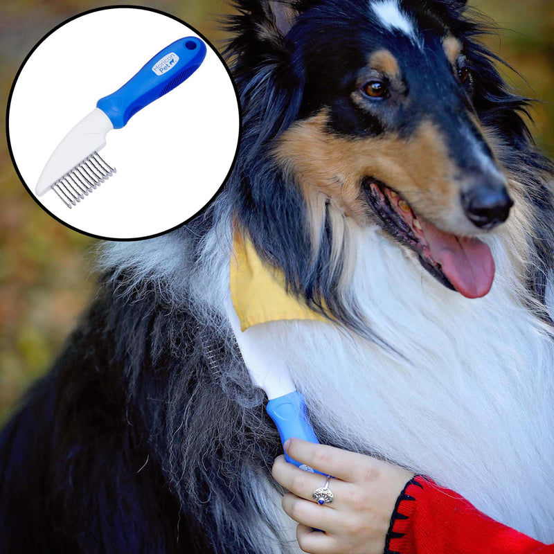 12 Blade Dog Dematting Comb - Removes Knots, Matted Fur, & Tangles Gently For Dogs, Cats & Small Animals 12 Blade Dematting Comb - PawsPlanet Australia
