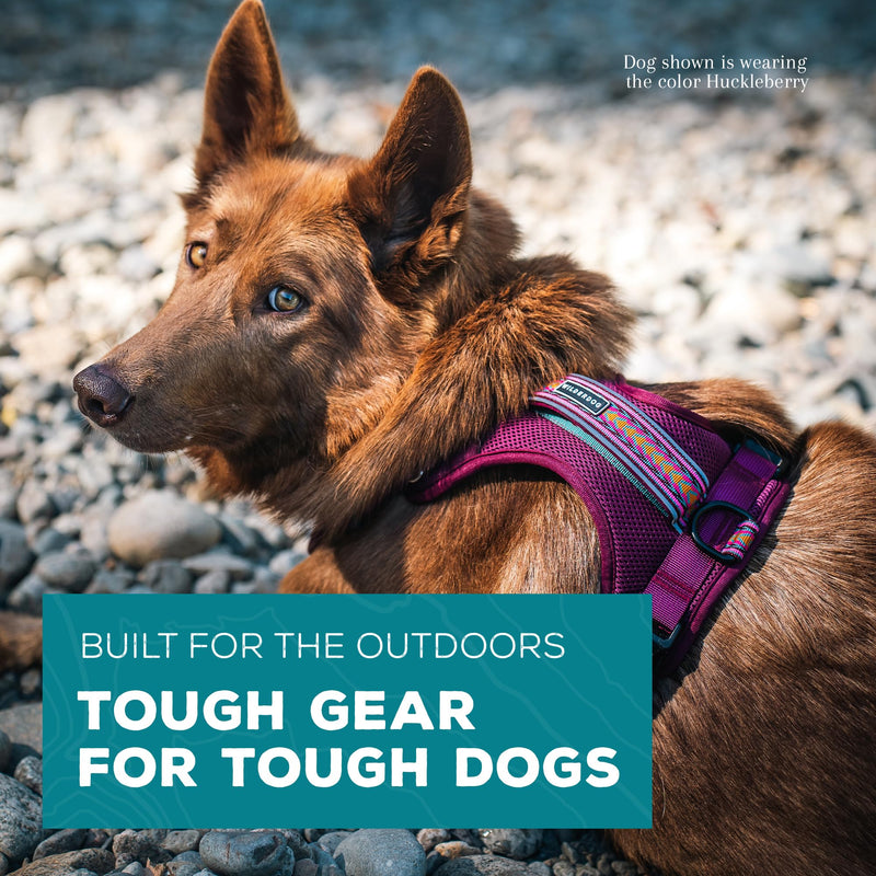 Wilderdog Lightweight Dog Harness with Reflective Straps - Large - Huckleberry - PawsPlanet Australia