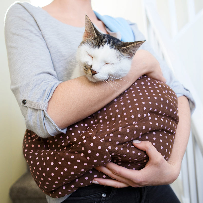 iPrimio Dog/Cat Hands Free - Reversible Sling Carrier Bag / Papoose. Super Soft Pouch and Tote - Grey - PawsPlanet Australia