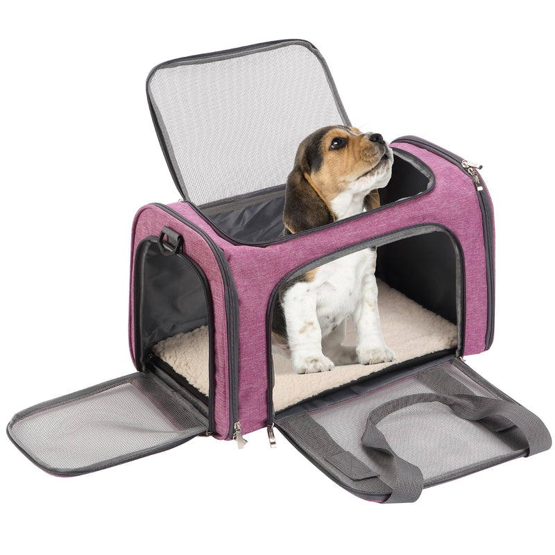 Mr. Pen- Pet Carrier, Pink, Soft-Sided Cat & Dog Carrier, Bag for Travel - PawsPlanet Australia