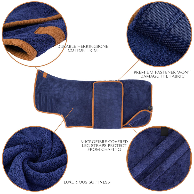 Dog Robe - Luxurious Dog Bathrobe - Ultra Absorbent Dries Your Dogs in Minutes! Double-Layer, Super Soft Towel and Bath Robe All in One (XXL, Dusty Pink) XXL - PawsPlanet Australia