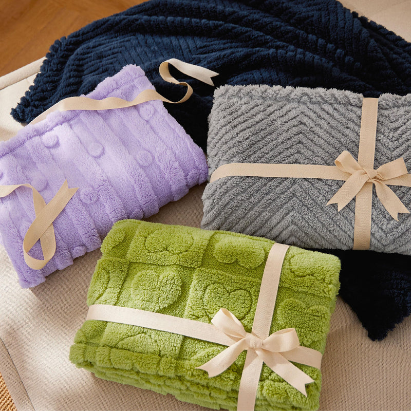 Bedsure Dog Blanket for Medium Dogs Washable - Fluffy Fuzzy Puppy Cat Blanket with Premium 300GSM Coral Fleece Soft for Pet Kitten Doggy, Green, 30x40IN Lint Heart M(30x40") - PawsPlanet Australia