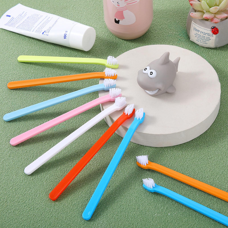Tioncy 100 Pcs Dog Toothbrush Bulk from Large to Small Long Handle Dog Cat Pet Toothbrush with Soft Single Head Puppy Dog Tooth Brush Pet Cat Tooth Brush for Teeth Cleaning, 7 Colors - PawsPlanet Australia