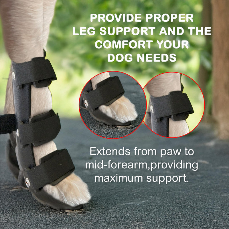 Standard Front Leg Brace for Dogs with Injuries, Arthritis, or Licking Prevention, Durable & Lightweight Post-Surgery Protection for Pets - XXS XX-Small