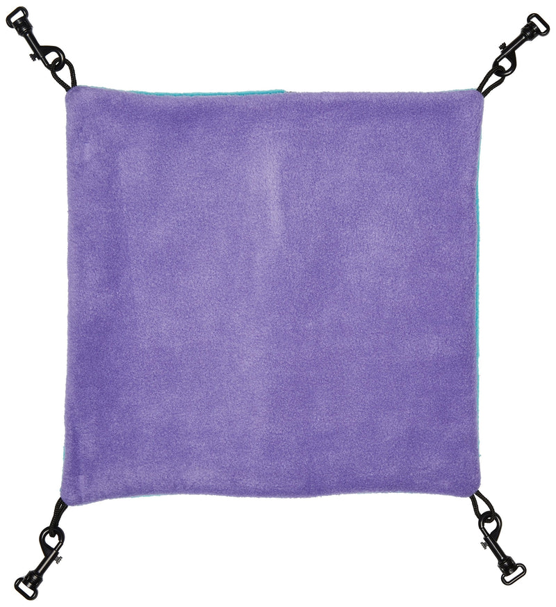 MidWest Homes for Pets Ferret Nation Small Hammock for Ferret Nation & Critter Nation Small Animal Cages | Measures 13L x 12W - Inches, Purple/Teal - PawsPlanet Australia