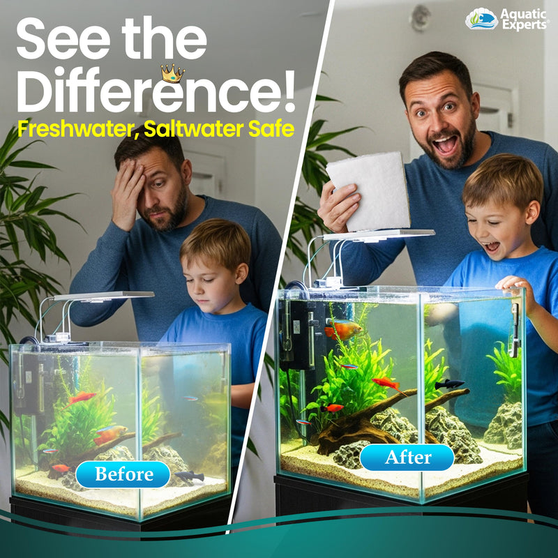 Aquatic Experts Aquarium Filter Floss for Fish Tank Filters - FilterFirst Aquarium Filter Pad - Media Roll for Crystal Clear Water, 3/4" - 1" Thick (12 Inch Wide, 72 Inch Long) 12 Inch Wide - PawsPlanet Australia