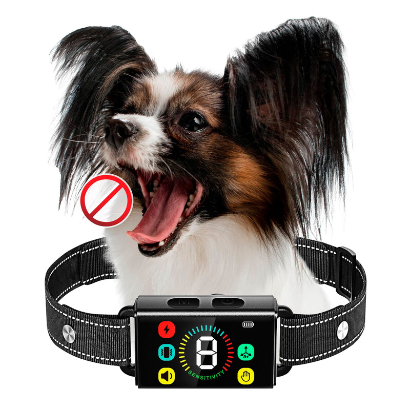 Dog Bark Collar - Long-Lasting Type C Rechargeable Smart Collar with 8 Sensitivity Levels | Safe Beep, Vibration & Shock Modes | Effective Anti-Bark Solution for Small, Medium & Large Dogs (8-150 lbs) - PawsPlanet Australia