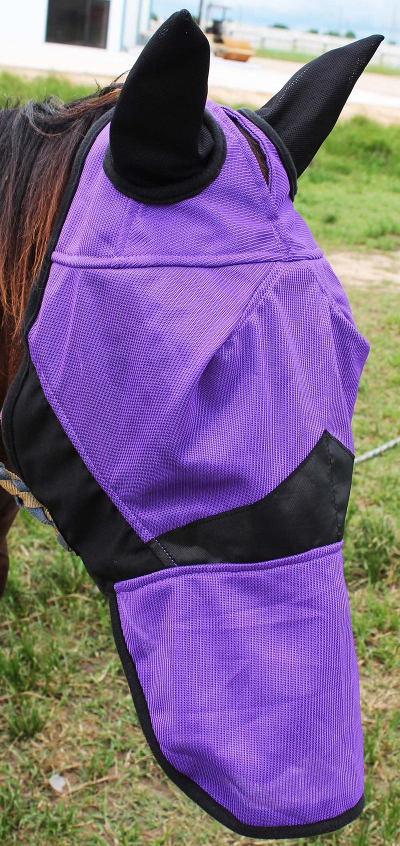 CHALLENGER Equine Horse Light Weight FlyMask Nose Summer Spring Airflow Mesh 73250