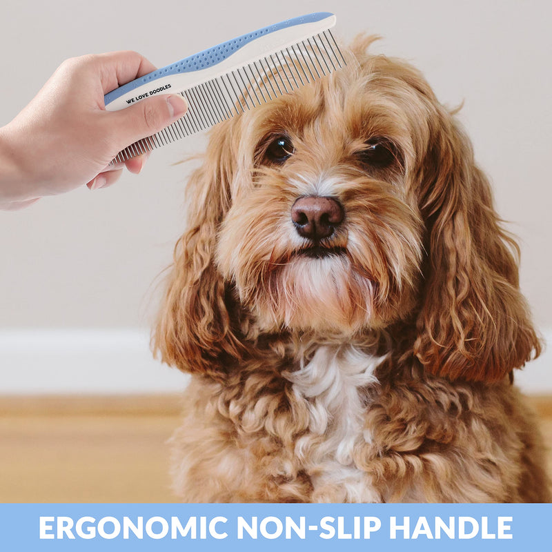 We Love Doodles Dog Grooming Comb Set & Dog Grooming Scissors Kit Bundle - Grooming Comb & Grooming Shears, Scissors and Scissors Kit - Removes Tangles - PawsPlanet Australia