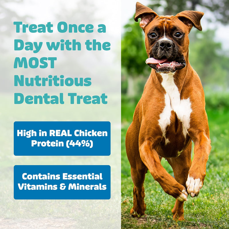 Yummy Combs Dog Dental Treats – Vet VOHC Approved – Delicious Chicken Protein – Removes Tartar with Cleaning Comb Shape – Extra Small 12oz and Small 12oz - PawsPlanet Australia