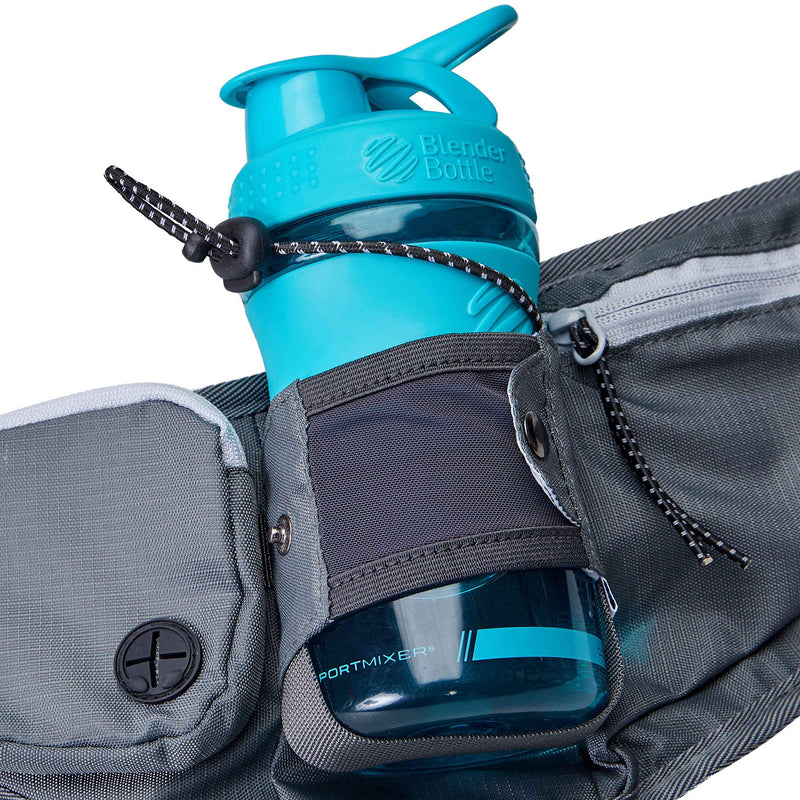 Blueberry Style All-Purpose Multi-Function Dog Walking Bag, Bumbag Waist Bag Fanny Pack - Built-in Poop Bag Holder, Dog Treat Pouch, Adjustable Waistband, and Bottle Holder 16.5" * 7" * 2" 1 Pack Waist Bag - Grey - PawsPlanet Australia