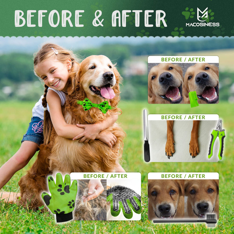2025 16-in-1 - Dog Grooming Hammock - Dog Hanger for Nail Trimming - Dog Grooming Sling - Cat Sling for Cutting Nails - Cat Hammock for Nail Trimming - Dog Restraint for Nail Clipping PREMIUM SET - Lime with black paws S - PawsPlanet Australia