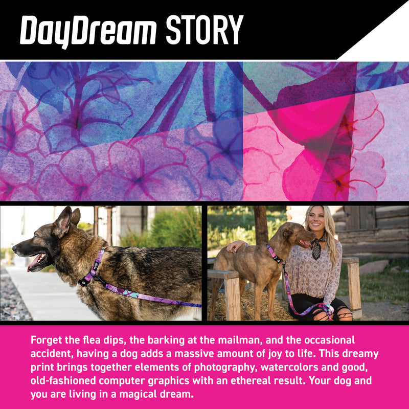 Wolfgang Heavy Duty Adjustable Dog Harness, Pull-Tested to Over 800 lbs for Walking & Training, Daydream Print, Large Large (1 Inch x 20-30 Inch) - PawsPlanet Australia