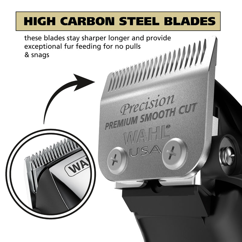 Wahl USA Quiet Pro Corded Dog Clippers for Grooming - Heavy Duty Compact Electric Dog Grooming Kit Hair Clippers for Dogs Cats Pets- Model 9181 - PawsPlanet Australia