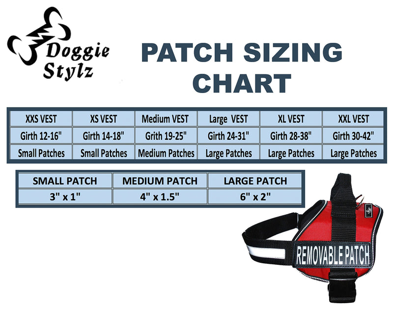 Doggie Stylz Set of 2 Reflective Service Dog DO NOT PET Removable Patches with Hook Backing for Working Dog Harnesses & Vests. Durable and Interchangeable - Comes in 3 Sizes Small, Medium and Large Small 3"x1" - PawsPlanet Australia