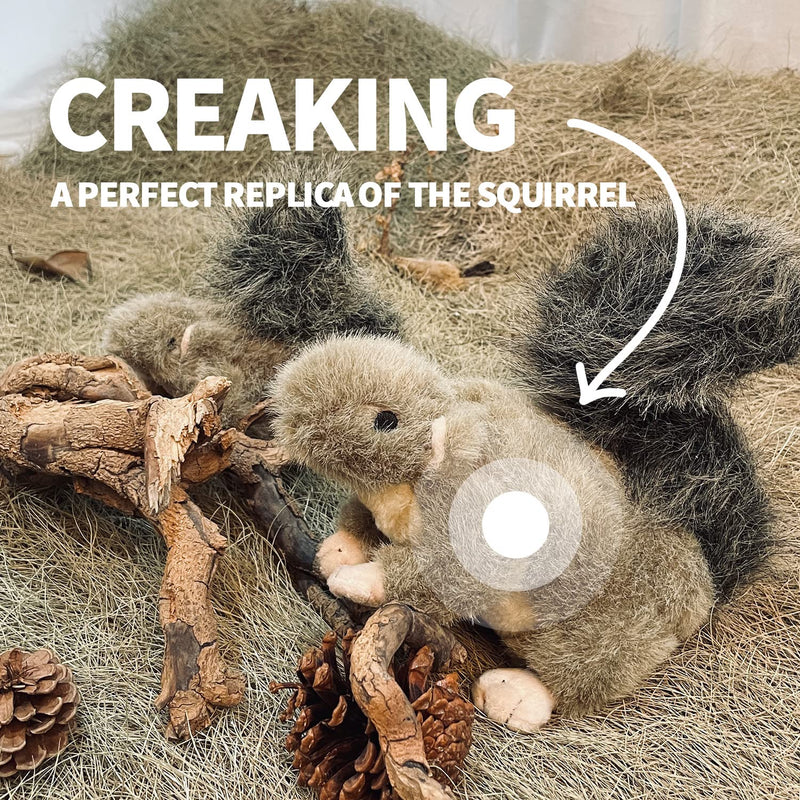 ALL FOR PAWS Squeaky Dog Toys,Animal Plush Dog Toy,Stuffed Dog Toys,Puppy Toys for Teething Small Dogs Classic Squirrel(S) - PawsPlanet Australia