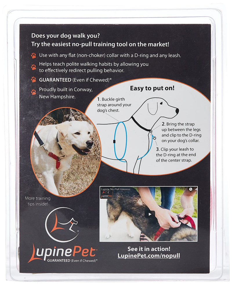 LupinePet Basics 1" Pink 26-38" No Pull Harness for Medium-Larger Dogs - PawsPlanet Australia