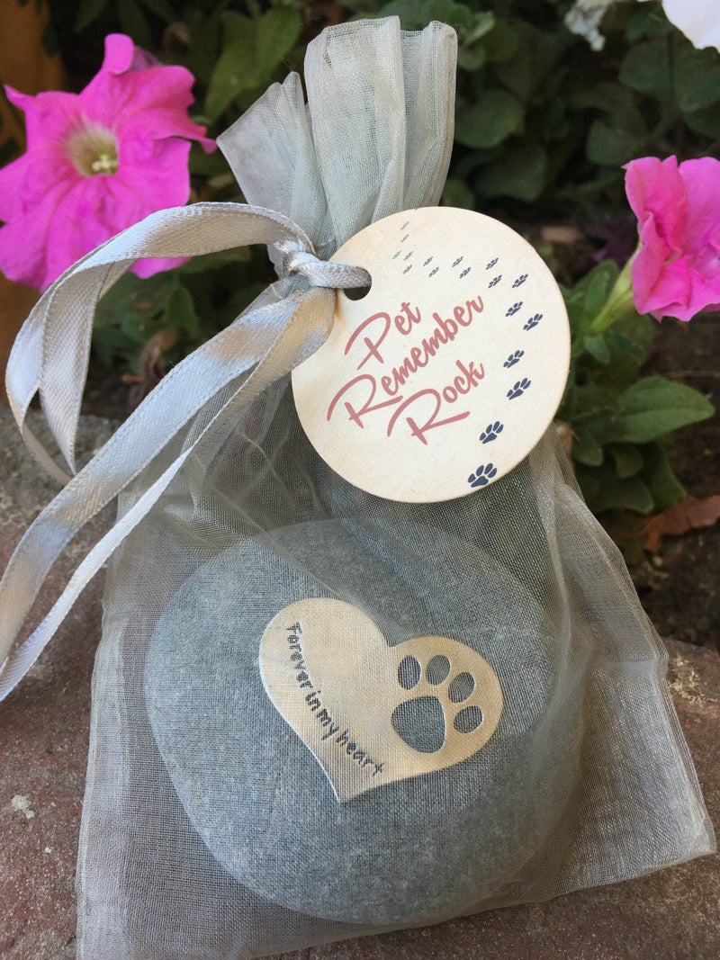 Comforting Dog Memorial Gift - Sympathy or Condolence Gift for Loss of Pet - Forever in My Heart Stone by Whitney Howard Designs - PawsPlanet Australia