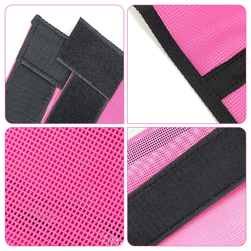 Boots for Horse,4 Set Mesh Shoo Boots for Horses,Horse Boots Reduce Stomping,Hoof Damage and Leg Fatigue (Pink) Pink - PawsPlanet Australia