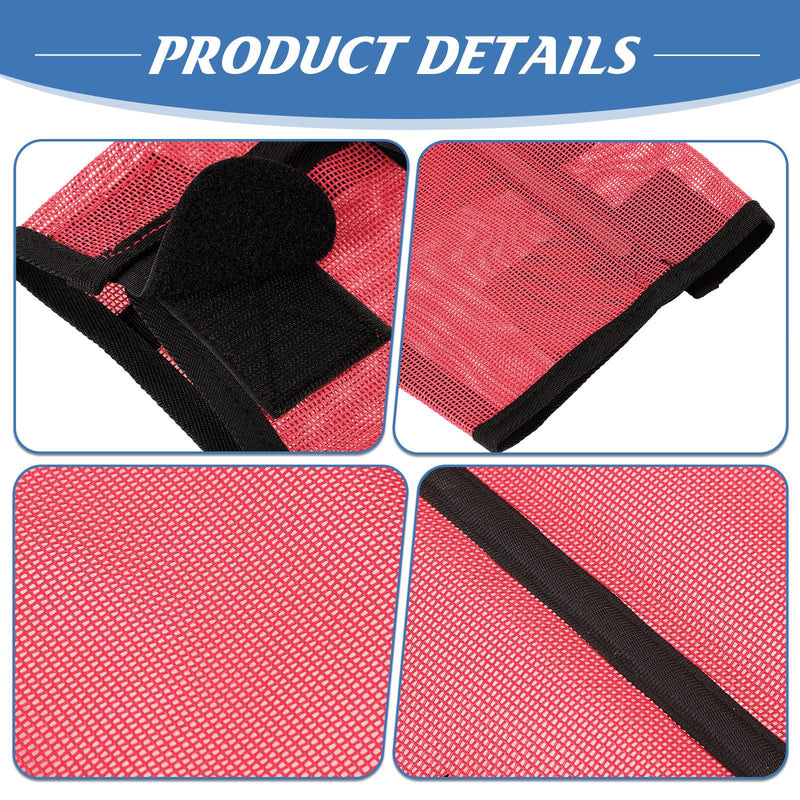 Jexine Set of 8 Mesh Fly Boots for Horse Loose Fitting Non Slip Breathable Horse Fly Leggings Protective Reduces Stress Leg Fatigue Wraps for Preventing Flies Mosquitoes Bite Pink, Dark Blue