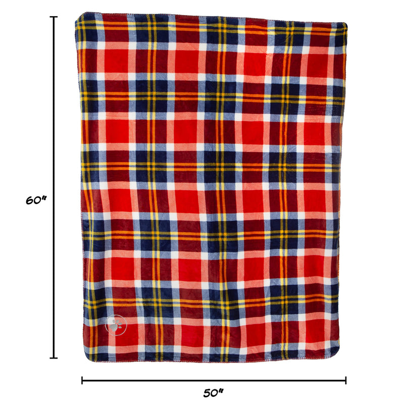 Waterproof Pet Blanket - 50x60 Reversible Plaid Throw Protects Couch, Car, Bed from Spills, Stains, or Fur - Dog and Cat Blankets by Petmaker (Red) - PawsPlanet Australia