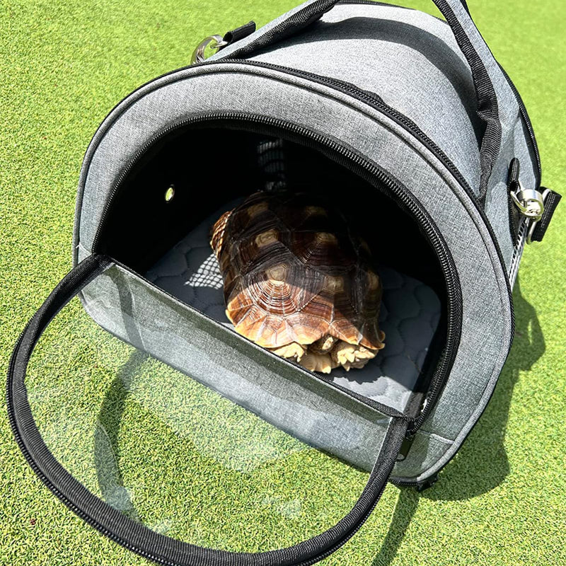 Guinea Pig Carrier, Small Pet Carriers for Rabbit Hamster Bird Bunny Bearded Dragon Kitty and Etc. Animal Bag with Stable Handle and Waterproof Pad, Easy Travel and Vet Visit-Large 16.0"L x 10.0"W x 1.5"H