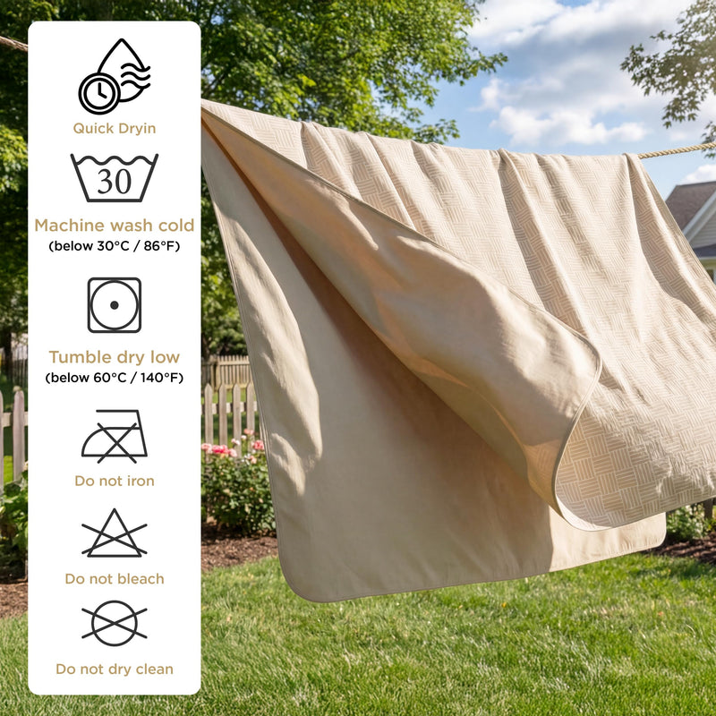 Bedsure Waterproof Couch Cover for Dogs Washable - Waterproof Blanket for Large Dogs Couch Sofa Bed Cozy, Lightweight Furniture Protector for Pet Cat Quick Drying, Sandy Tan, 52x82IN 52x82 inch - PawsPlanet Australia