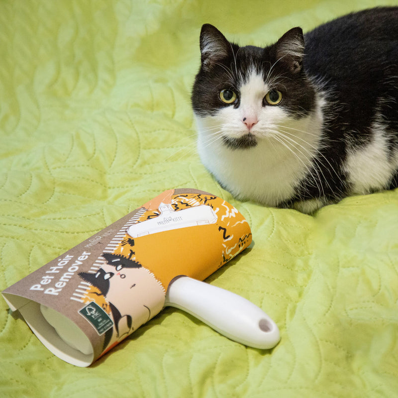 PRETTY KITTY Fusselrolle Tierhaare: Tierhaarentferner Bürste für Sofa, Teppich, Kleidung – Katzenhaarentferner Bürste, Hundehaare entfernen Roller - PawsPlanet Australia