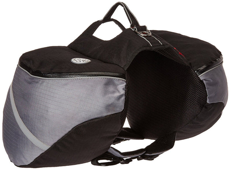 Doggles Dog Backpack, Extreme Medium, Gray/Black - PawsPlanet Australia