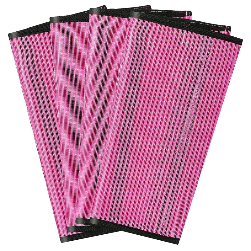 4 Sets Fly Boots Loose Fitting & Non-Slip Horse Fly Leggings No More Horsefly Nuisance Greatly Reduce Stomping Breathable with Natural Air Flow Pink