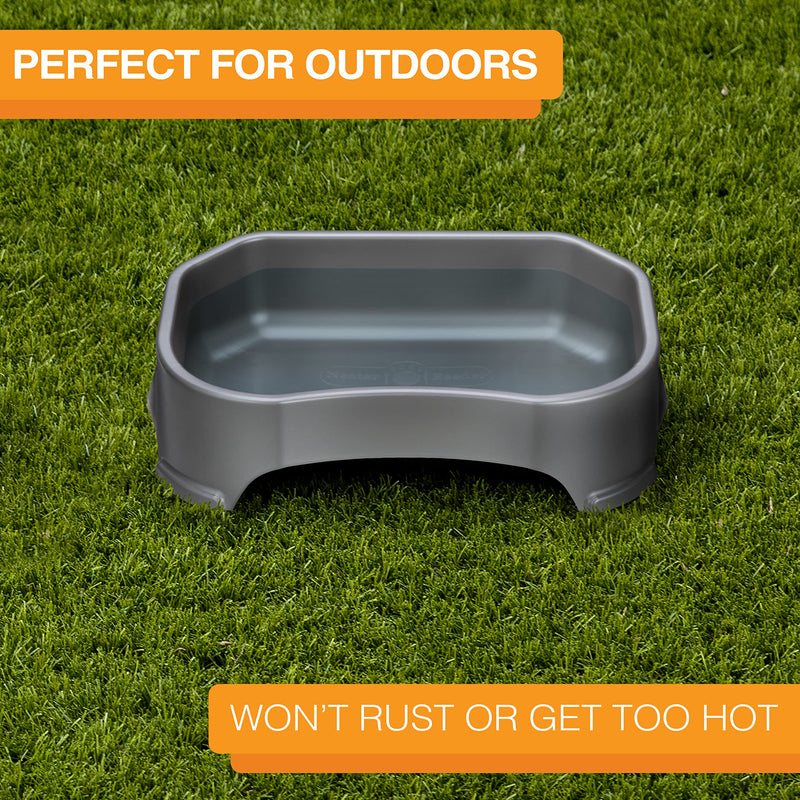 Neater Pet Brands Big Bowl - Extra Large Water Bowl for Dogs (1.25 Gallon Capacity, 160 oz) - Huge Over Size Pet Bowl - Gunmetal Grey 1.25 Gallons - PawsPlanet Australia