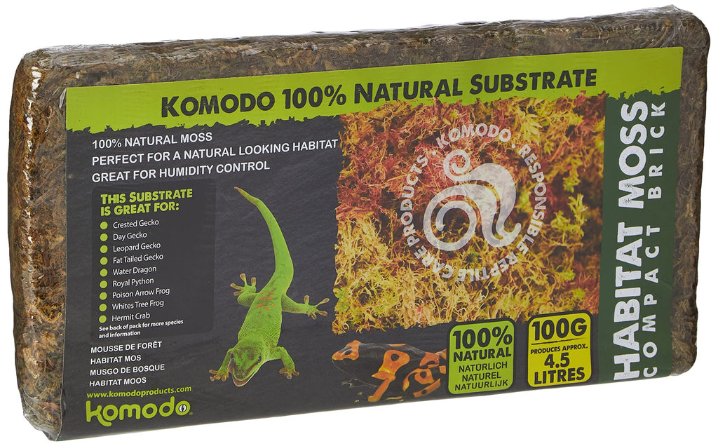 Komodo Habitat Moss Compact Brick, May Vary