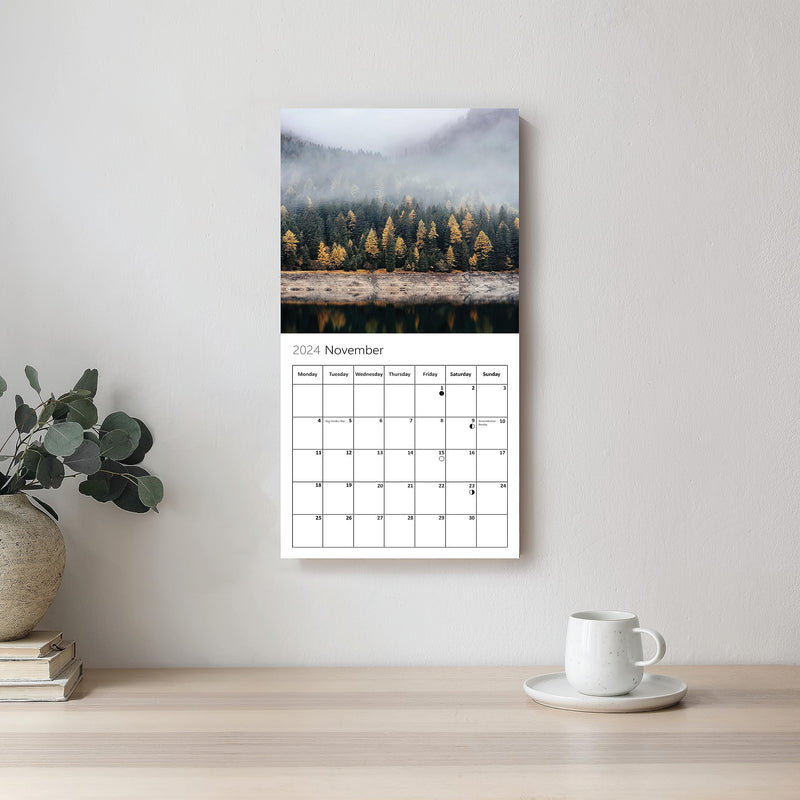 Seasons Calendar 2024 - Changing Seasons Wall Calendar 2024 UK By Our World. Family Planner Daily Organiser with Monthly Chart & Nature Images - Slim Design 2024 Wall Planner - PawsPlanet Australia