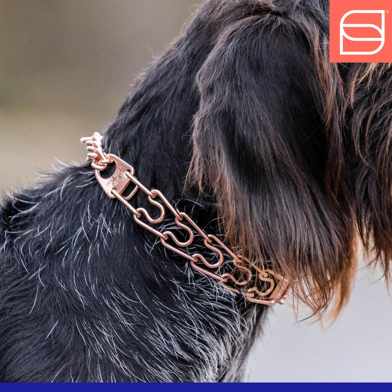 Herm. Sprenger Ultra-Plus Prong Dog Training Collar, Anti Pull Training Pinch Collar, CUROGAN (3.0 mm x 17" Neck Size; 20" Chain Length) - O-Ring Version - PawsPlanet Australia