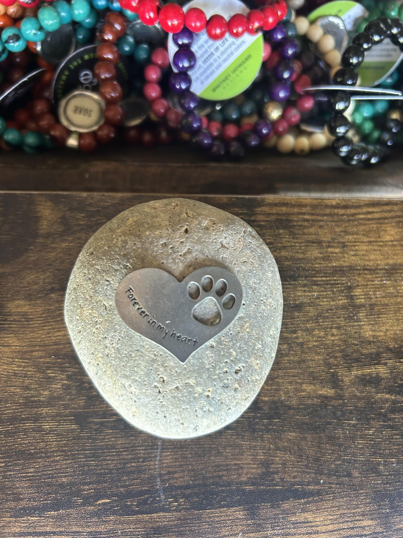 Comforting Dog Memorial Gift - Sympathy or Condolence Gift for Loss of Pet - Forever in My Heart Stone by Whitney Howard Designs - PawsPlanet Australia