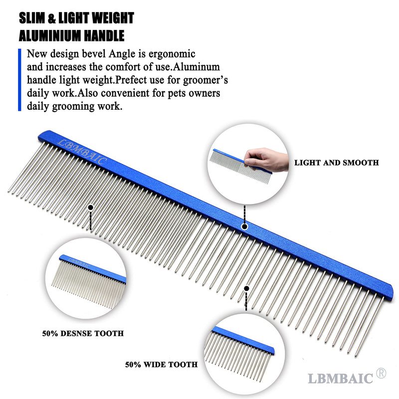 Slicker Brush For Dogs Fluffy and Shedding with 7.5inches Wide Grooming Metal Comb - PawsPlanet Australia