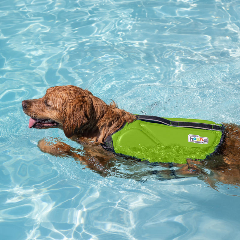 Outward Hound Dawson Swim Green Dog Life Jacket, Small - PawsPlanet Australia