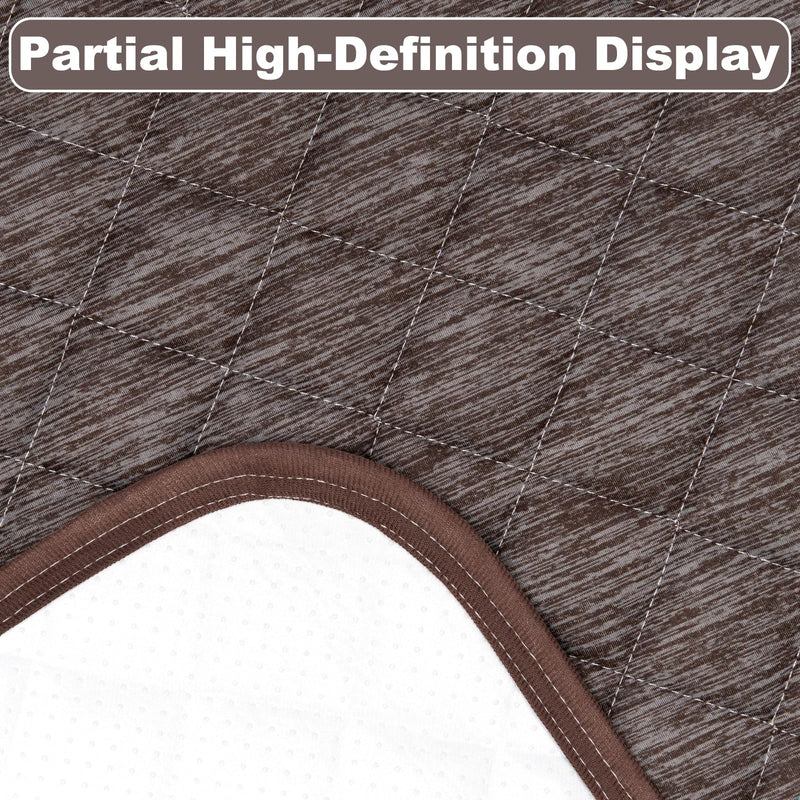 Cooling Mat for Dogs: Waterproof Pet Cooling Mat for Crate Kennel, Summer Indoor Dog Cooling Pad for Floor and Sofa, Dark Grey, Small Dog/Cat Small(28“x22") 002-Brown - PawsPlanet Australia